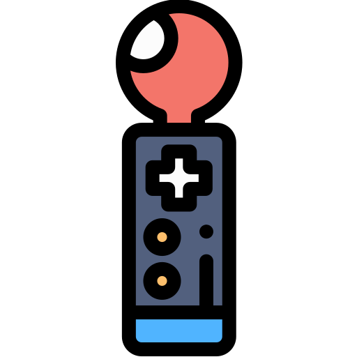 telecomando da gioco Detailed Rounded Lineal color icona