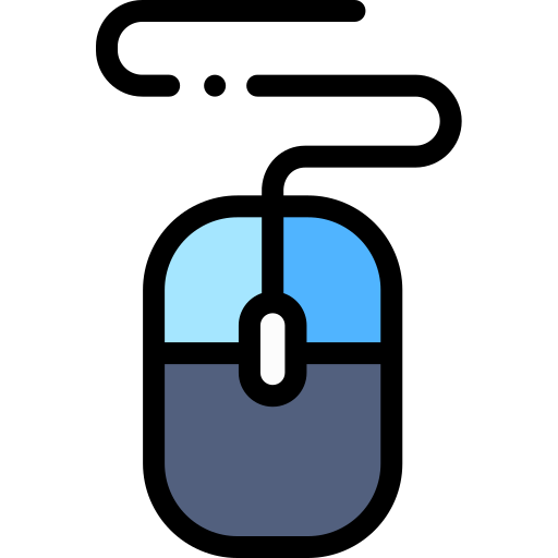 ratón de computadora Detailed Rounded Lineal color icono