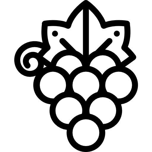 葡萄 Detailed Rounded Lineal icon