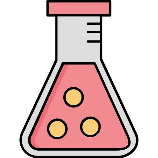Flask beaker Generic color lineal-color icon