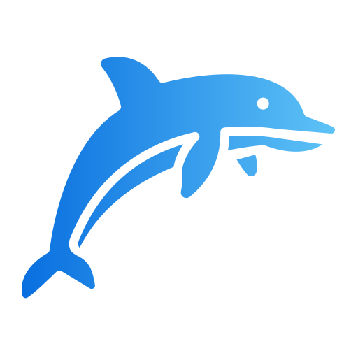 dolfijn Generic gradient fill icoon