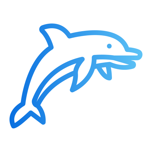 Dolphin Generic gradient outline icon
