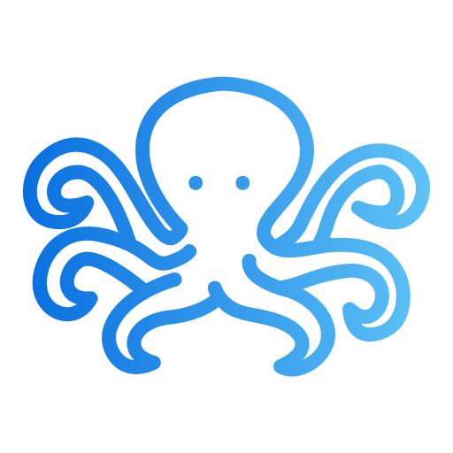 octopus Generic gradient outline icoon