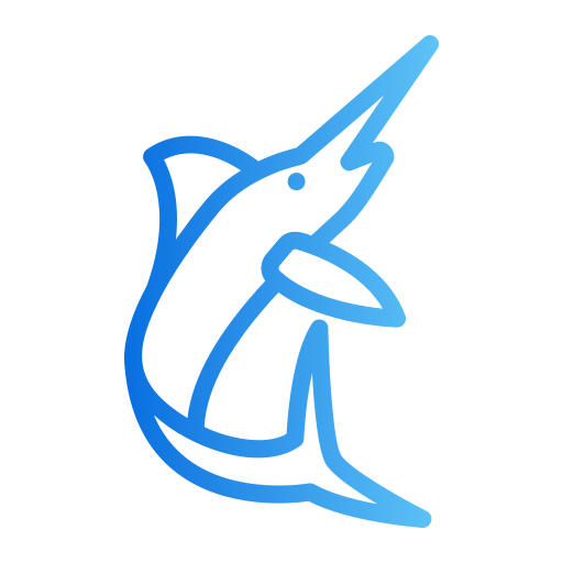 Swordfish Generic gradient outline icon