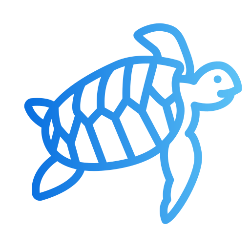 tartaruga Generic gradient outline icona
