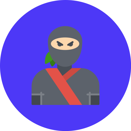 ninja Generic color fill icono