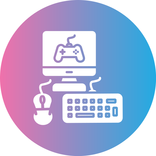 Gaming pc Generic gradient fill icon