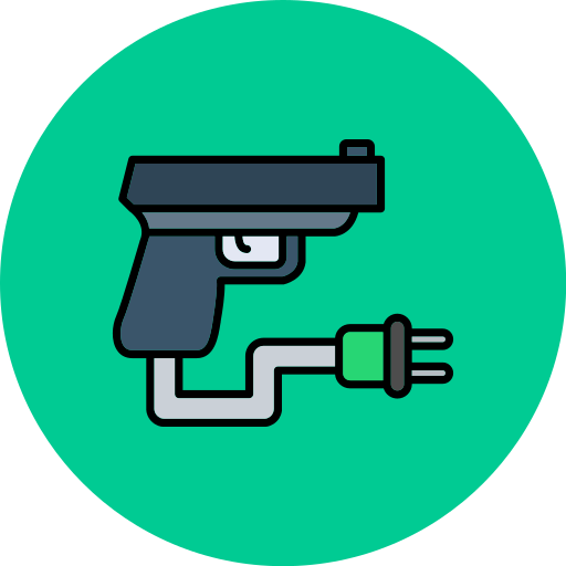 Electric gun Generic color lineal-color icon