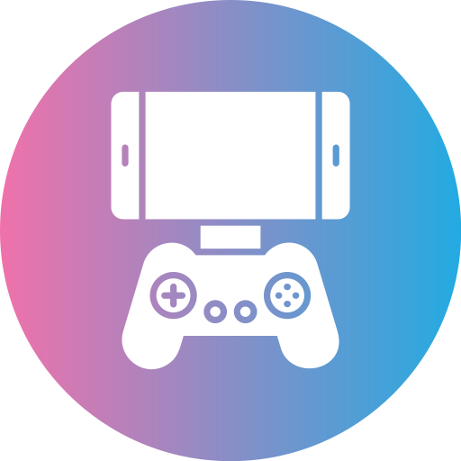 Mobile gaming Generic gradient fill icon