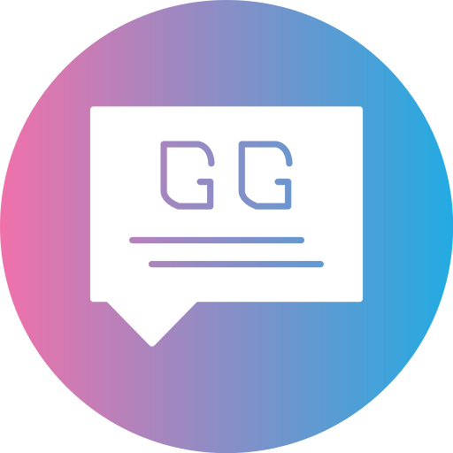 wiadomość Generic gradient fill ikona