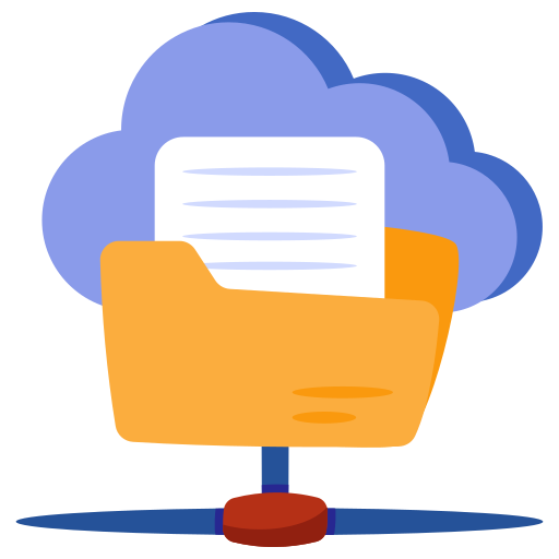 Cloud folder Generic color fill icon