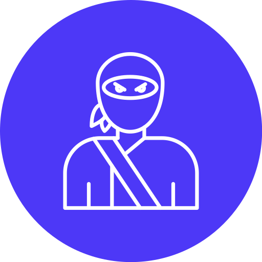 ninja Generic color fill icon