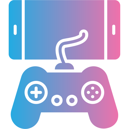 Mobile game Generic gradient outline icon