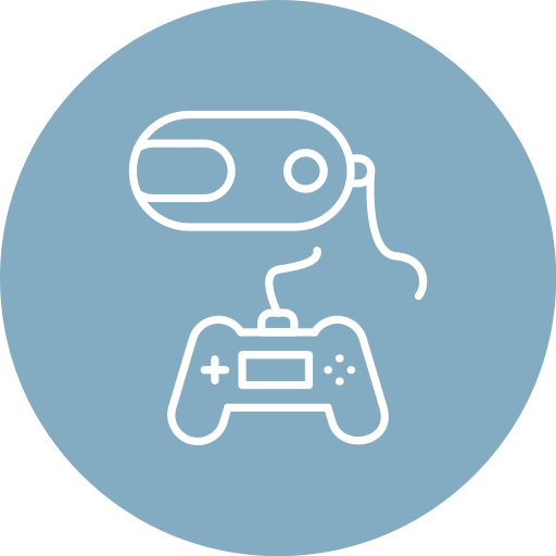 Vr game Generic color fill icon