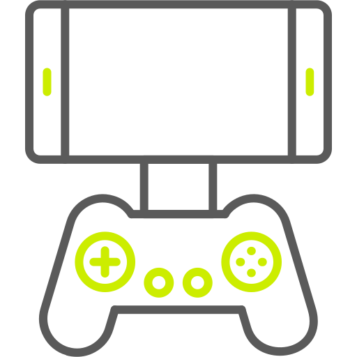 Mobile gaming Generic color outline icon