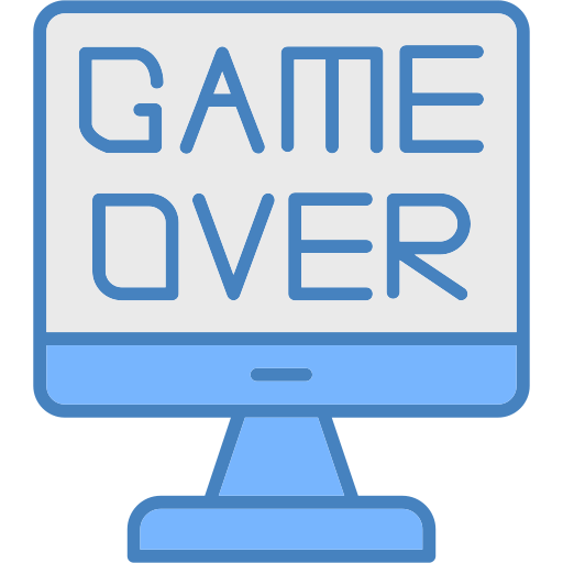 game over Generic color lineal-color icona