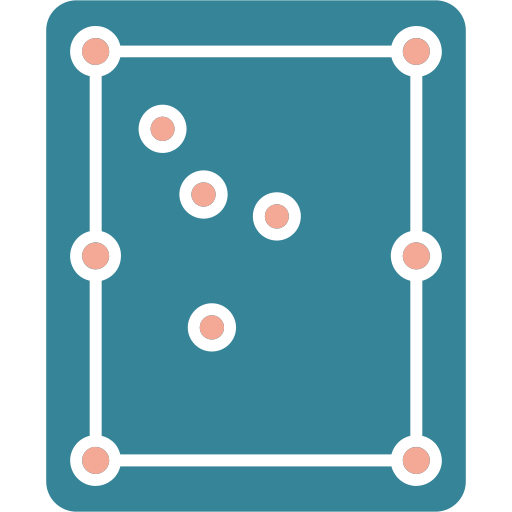 Pool table Generic color fill icon