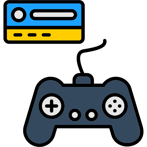 consola de juegos Generic color lineal-color icono