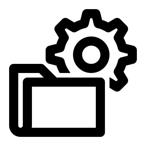 ordnereinstellung Generic black outline icon