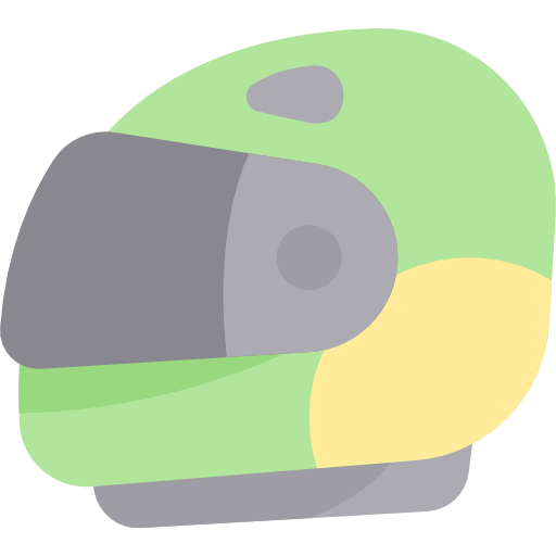 Helmet Kawaii Flat icon
