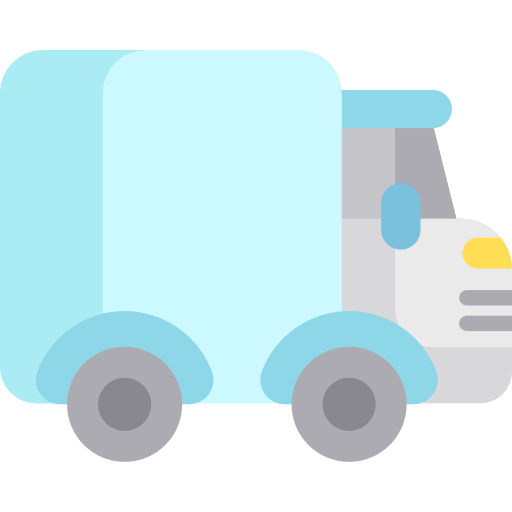 camión Kawaii Flat icono