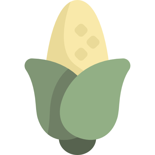 maíz Kawaii Flat icono