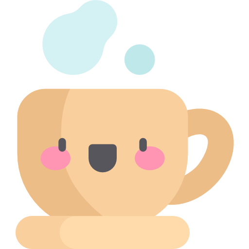 커피 Kawaii Flat icon