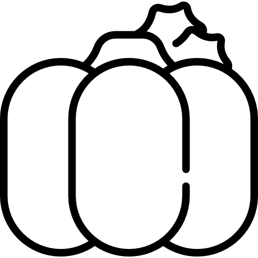 Тыква Kawaii Lineal иконка