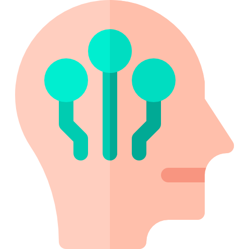 neurología Basic Rounded Flat icono