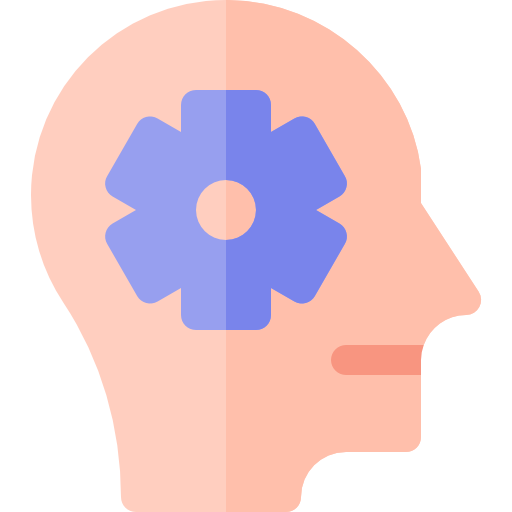 psicología Basic Rounded Flat icono