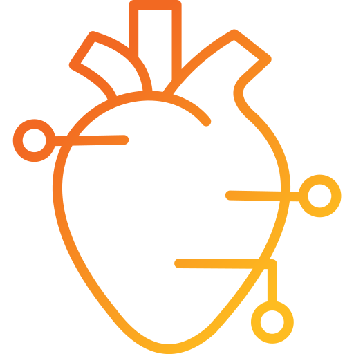 Искусственное сердце Generic gradient outline иконка