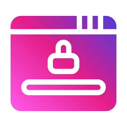 Security key Generic gradient fill icon
