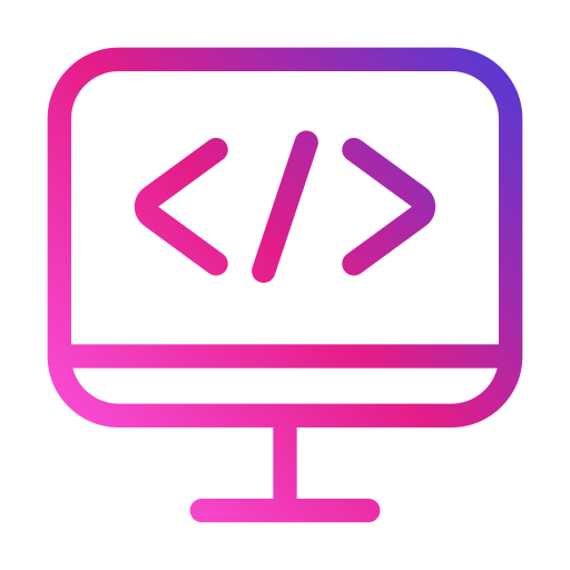 Web coding Generic gradient outline icon