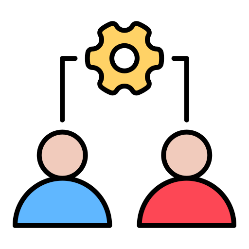 cooperación Generic color lineal-color icono