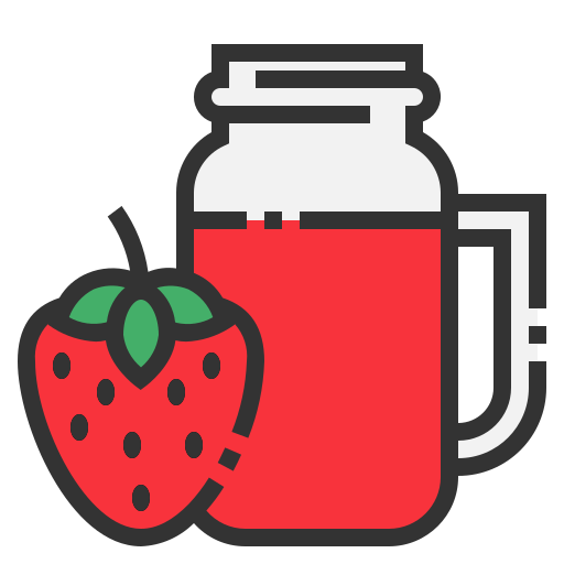 Strawberry juice Generic color lineal-color icon