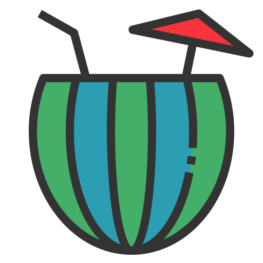watermeloensap Generic color lineal-color icoon