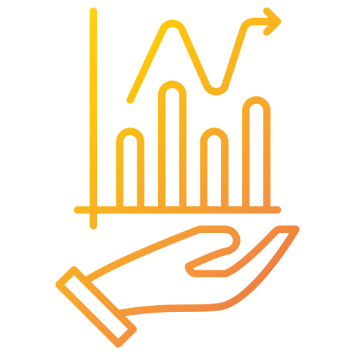 Chart bars Generic gradient outline icon