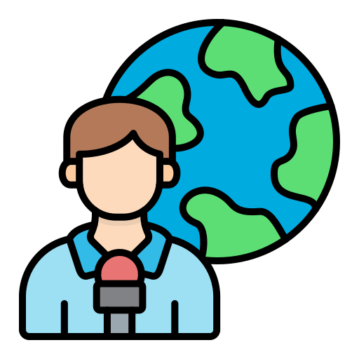 News reporter Generic color lineal-color icon