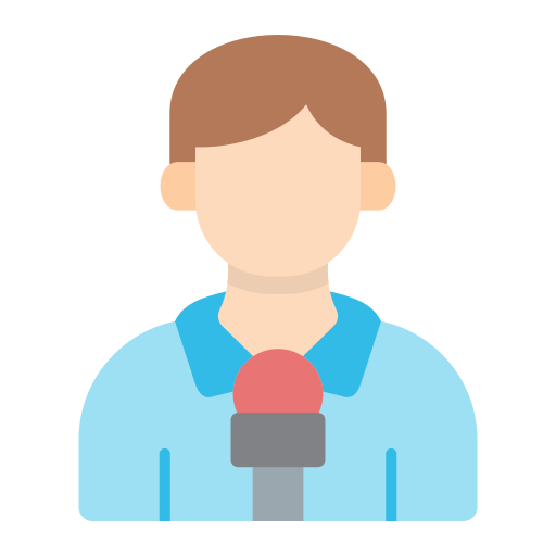 Journalist Generic color fill icon