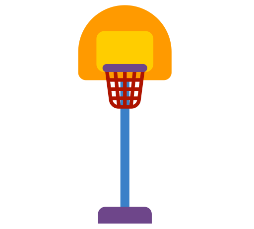basketbal hoepel Generic color fill icoon
