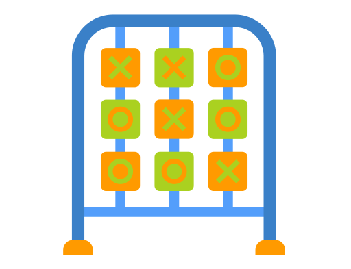 tic tac toe Generic color fill icon