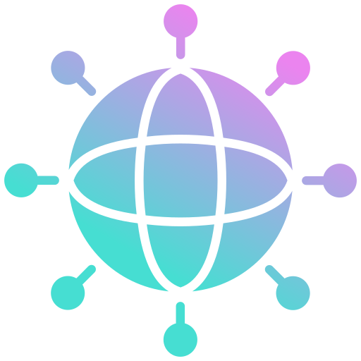 ネットワーキング Generic gradient fill icon