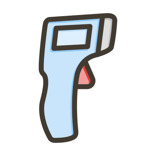 Термометр-пистолет Generic color lineal-color иконка
