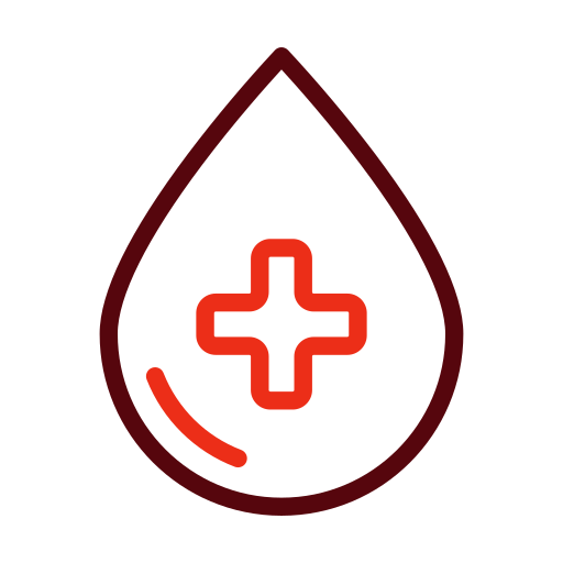 goccia di sangue Generic color outline icona