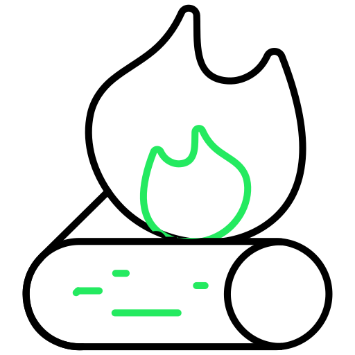キャンプファイヤー Generic color outline icon