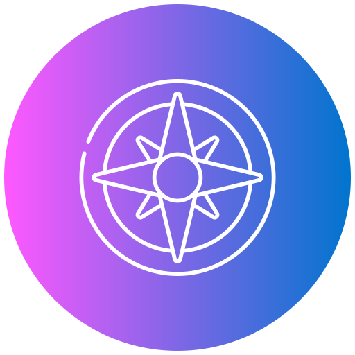 kompas Generic gradient fill ikona