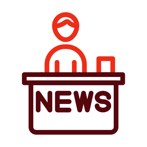 News anchor Generic color outline icon