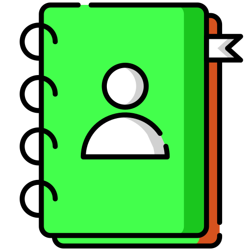 adresboeken Generic color lineal-color icoon