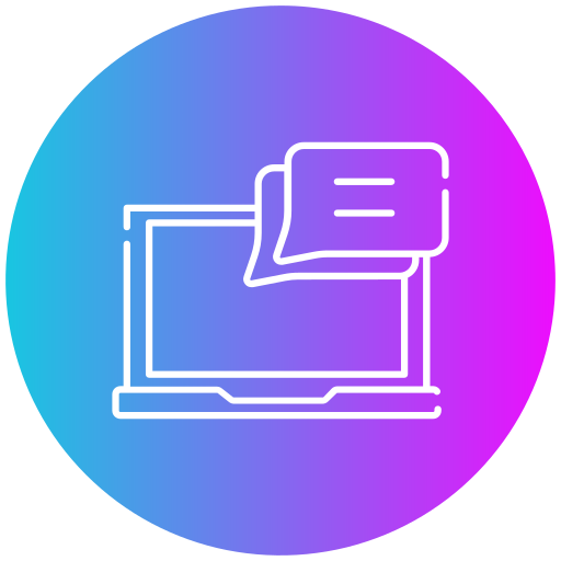 채팅 Generic gradient fill icon