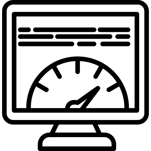 페이지 속도 Generic black outline icon